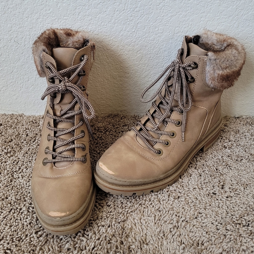 Steve Madden Keystone Faux Shearling Boots Size 8.5
